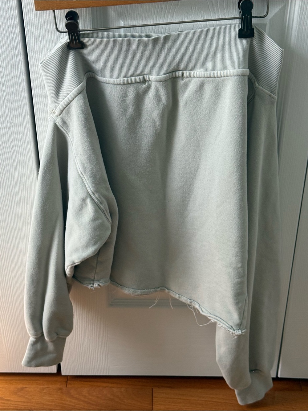 Free People Bri Off The Shoulder Pullover in Oatmeal - Picture 3 of 4